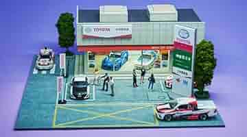 Magic　City　1／64ジオラマ　2個セット Amazon | 1/64 magic city 日本筑波ピット tsukuba pit ジオラマ